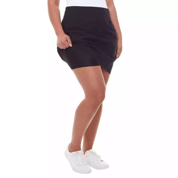 S.C. & Co Women XL Tummy Control Pull-on Stretch Skort Skirt Shorties Athleisure - Picture 2 of 7